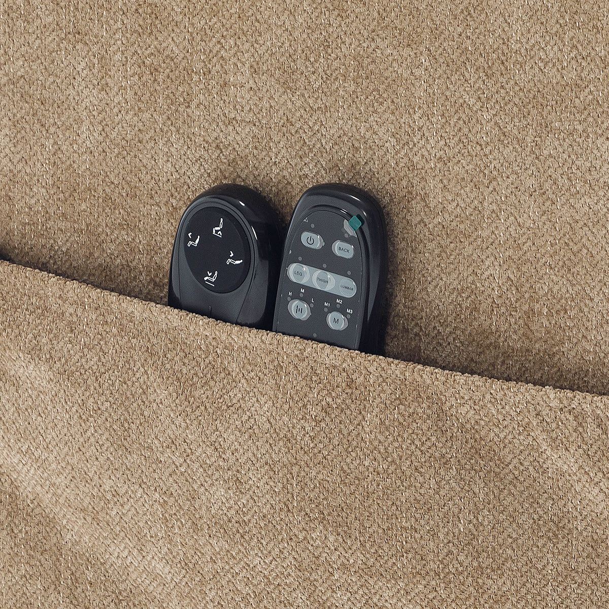 Kendall Riser Recliner Massage Chair Tweed Fabric