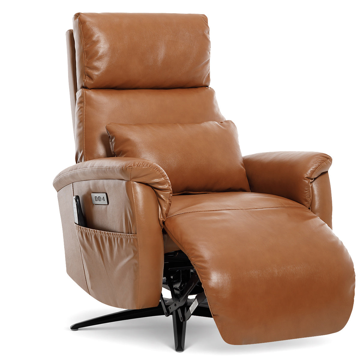 Buxton Recliner Chair Tan Leather