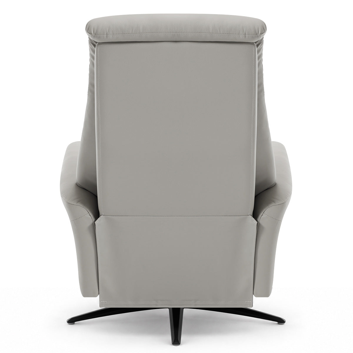 Radley Grey Real Leather Faced Pocket Sprung Swivel Recliner Chair with Heat & Massage