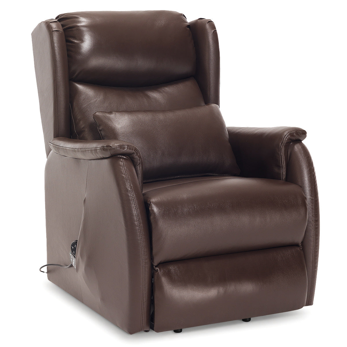 Fenton Riser Recliner Massage Chair Brown Leather