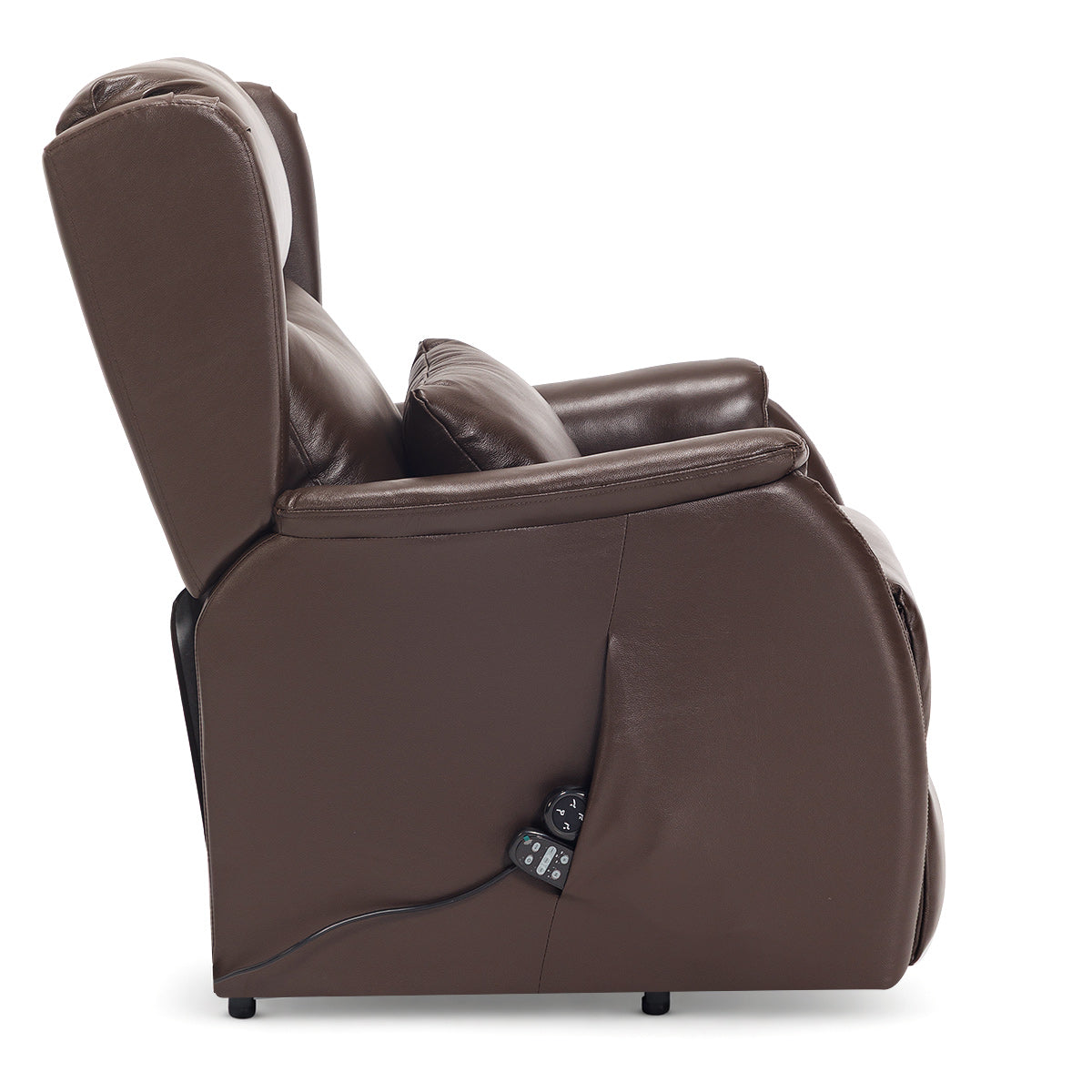 Fenton Riser Recliner Massage Chair Brown Leather