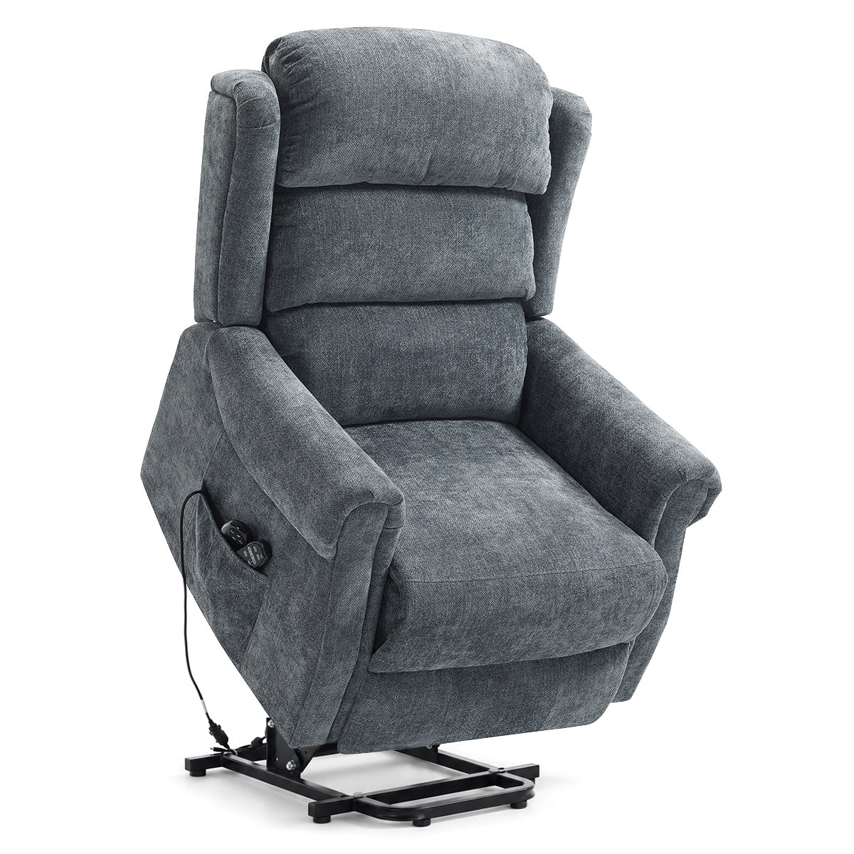 Marlow Riser Recliner Massage Chair Charcoal Fabric