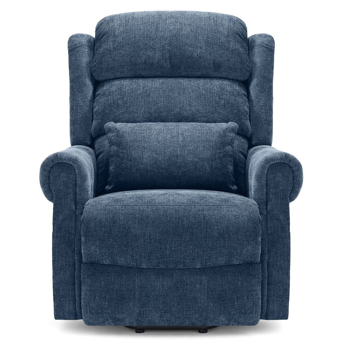 Marlow Riser Recliner Massage Chair Blue Fabric