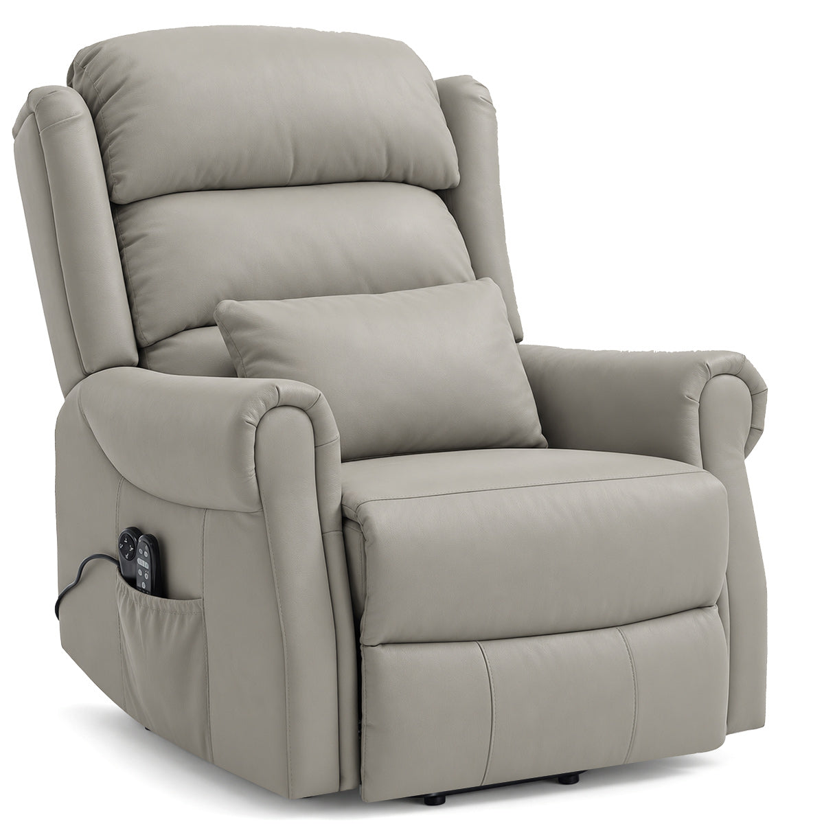 Marlow Riser Recliner Massage Chair Grey Leather