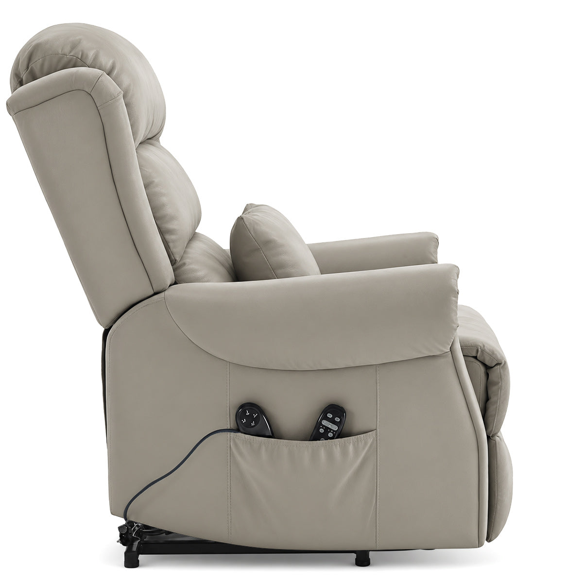 Marlow Riser Recliner Massage Chair Grey Leather