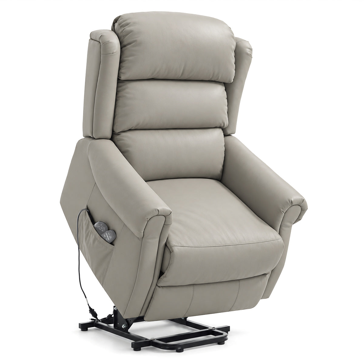 Marlow Riser Recliner Massage Chair Grey Leather