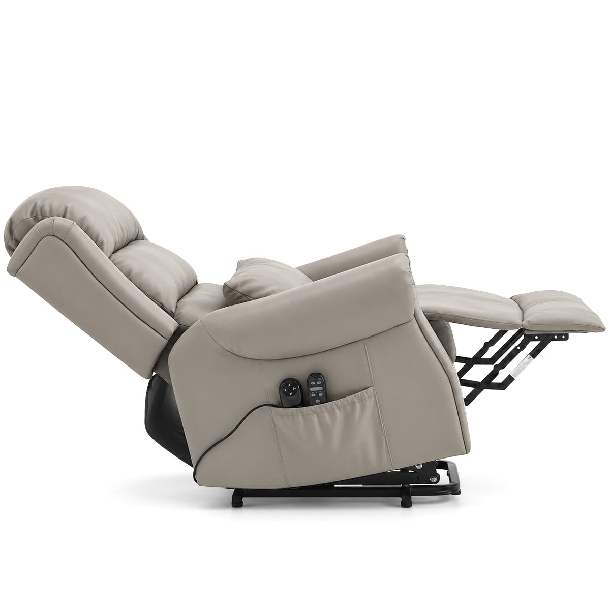 Marlow Riser Recliner Massage Chair Grey Leather