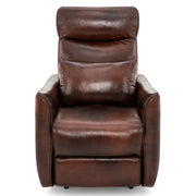 Salisbury Recliner Chair Brown Real Leather