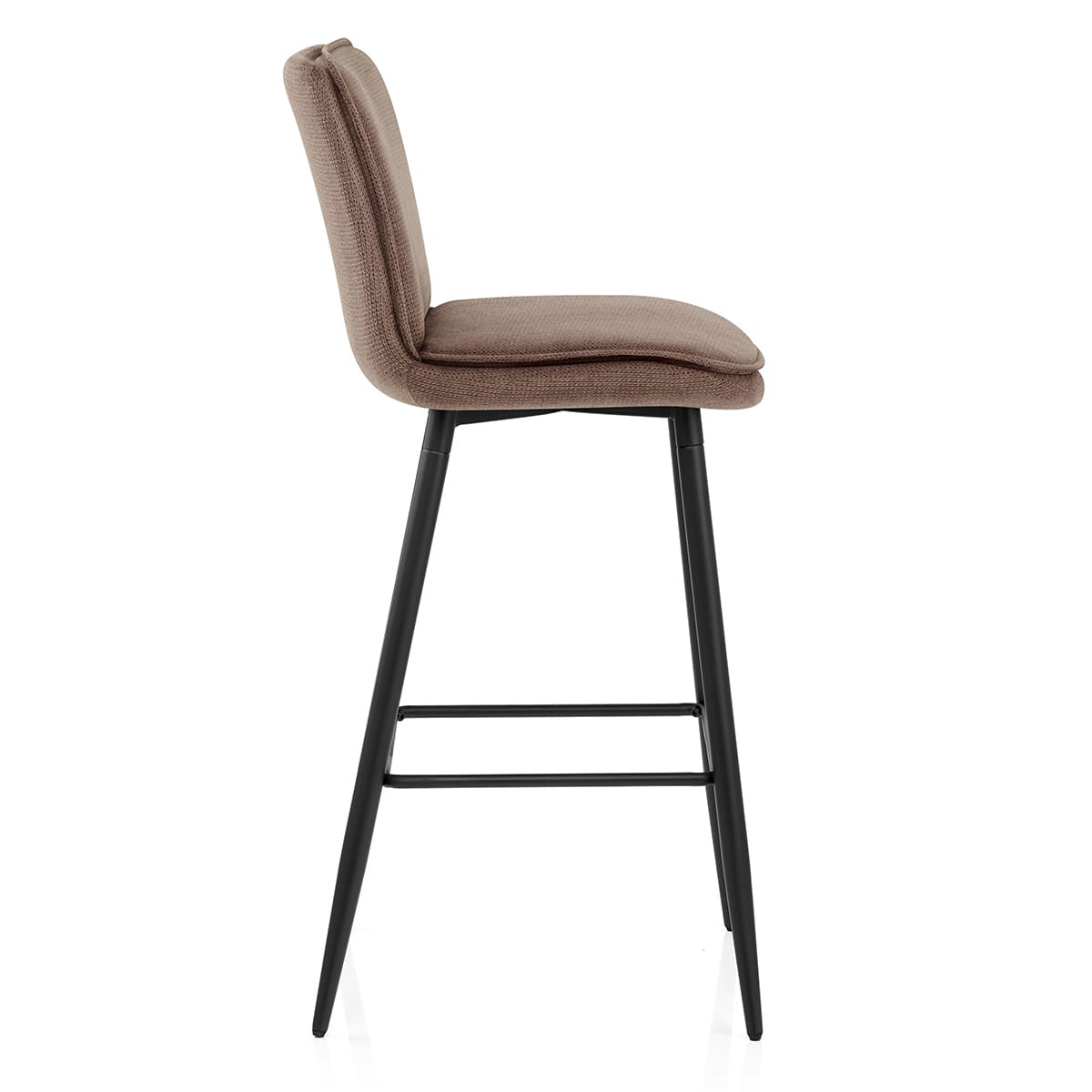 Abi Bar Stool Brown Fabric