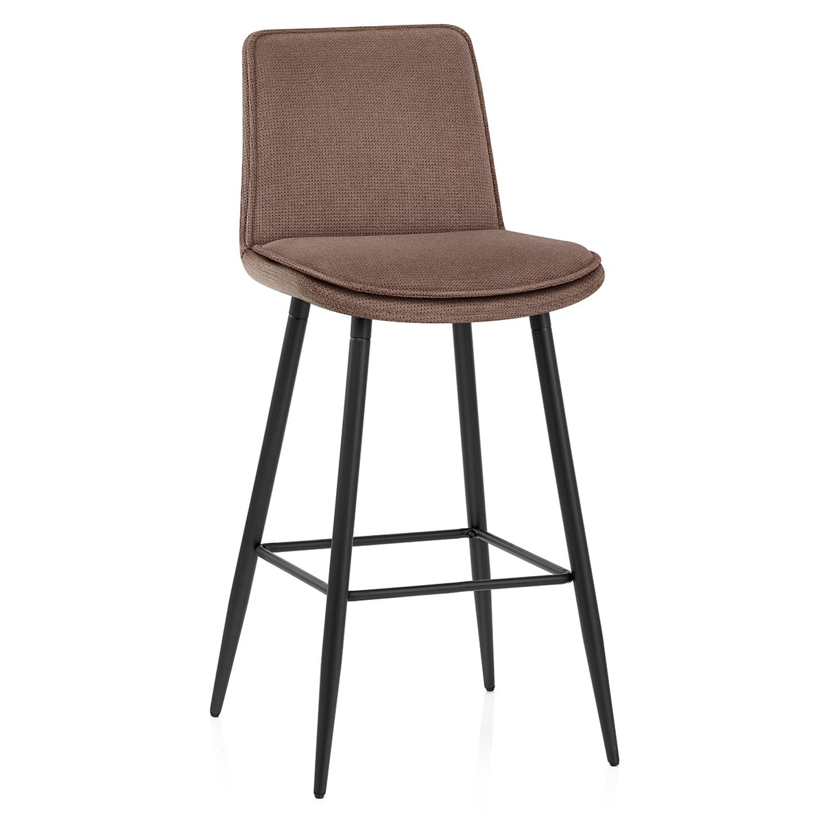 Abi Bar Stool Brown Fabric