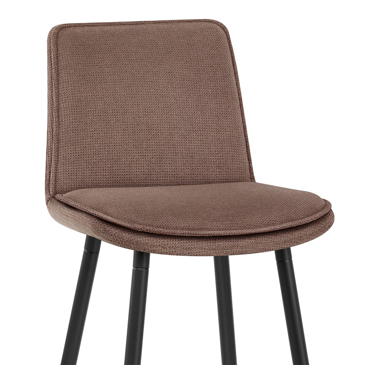 Abi Bar Stool Brown Fabric