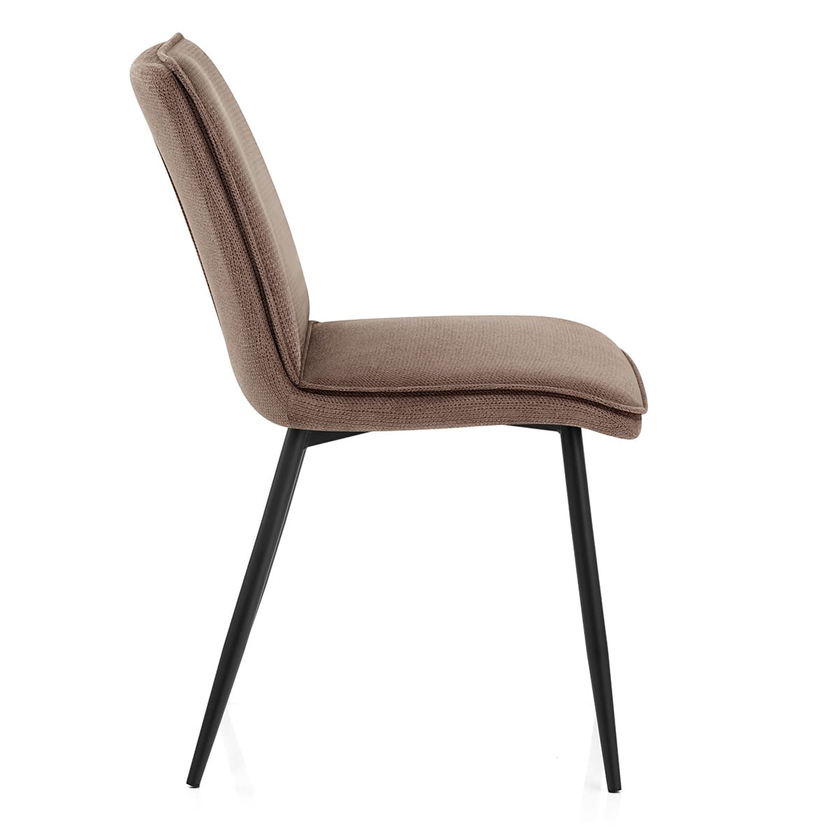 Abi Dining Chair Brown Fabric