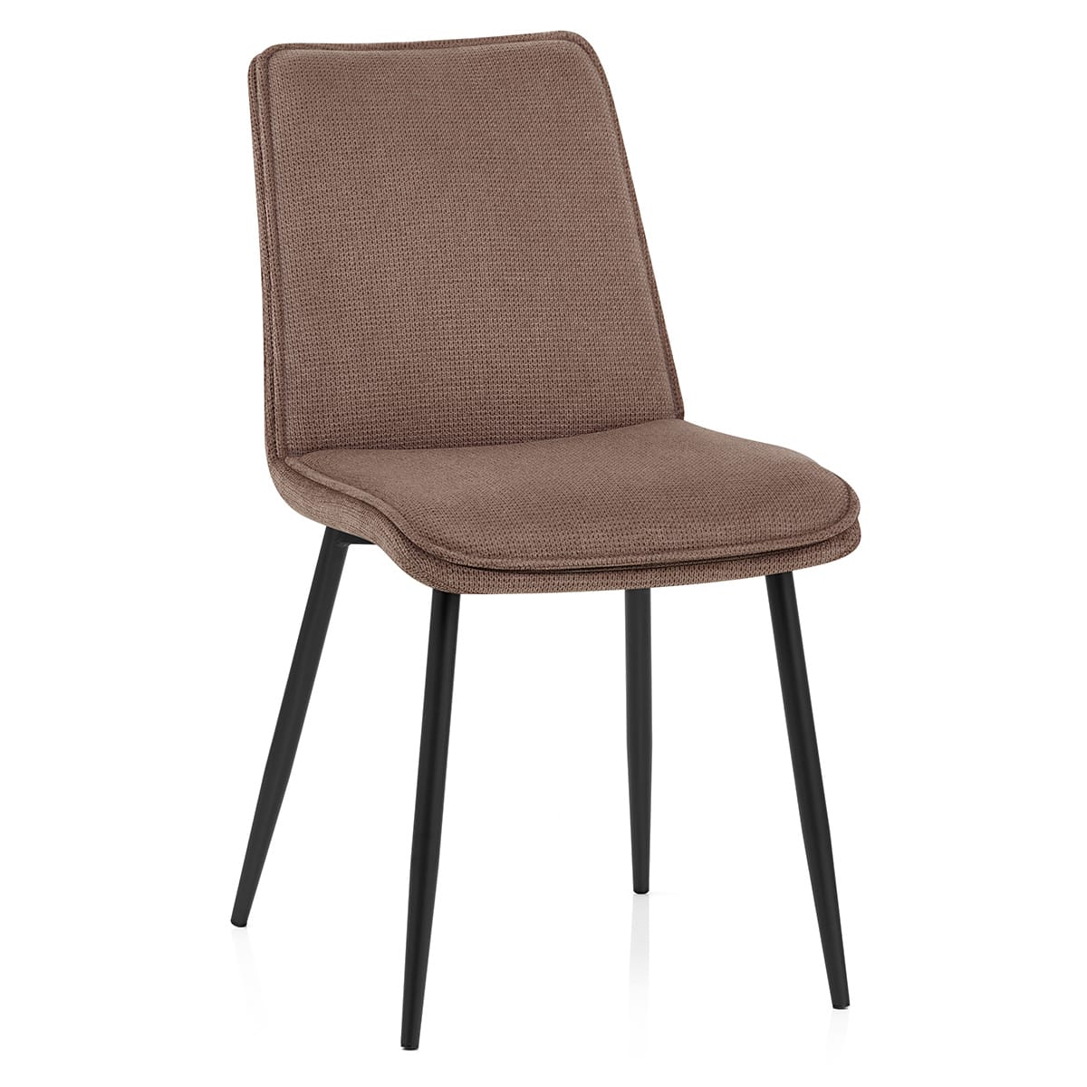 Abi Dining Chair Brown Fabric