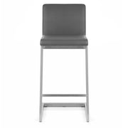 Ace Brushed Steel Stool Grey