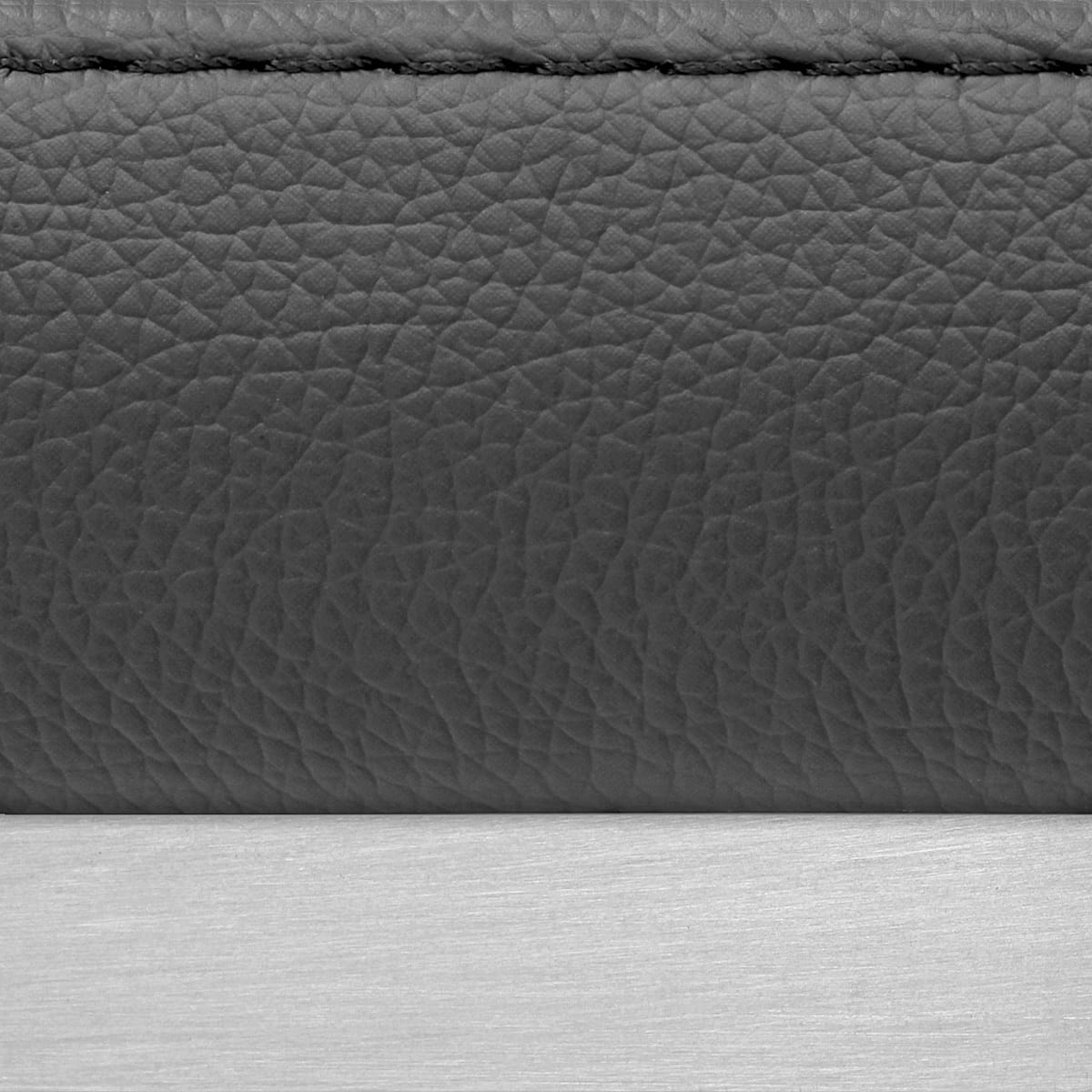 Ace Brushed Steel Stool Grey