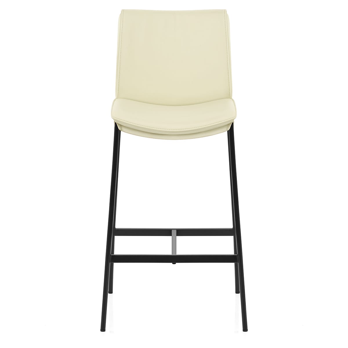 Addison Real Leather Stool Cream