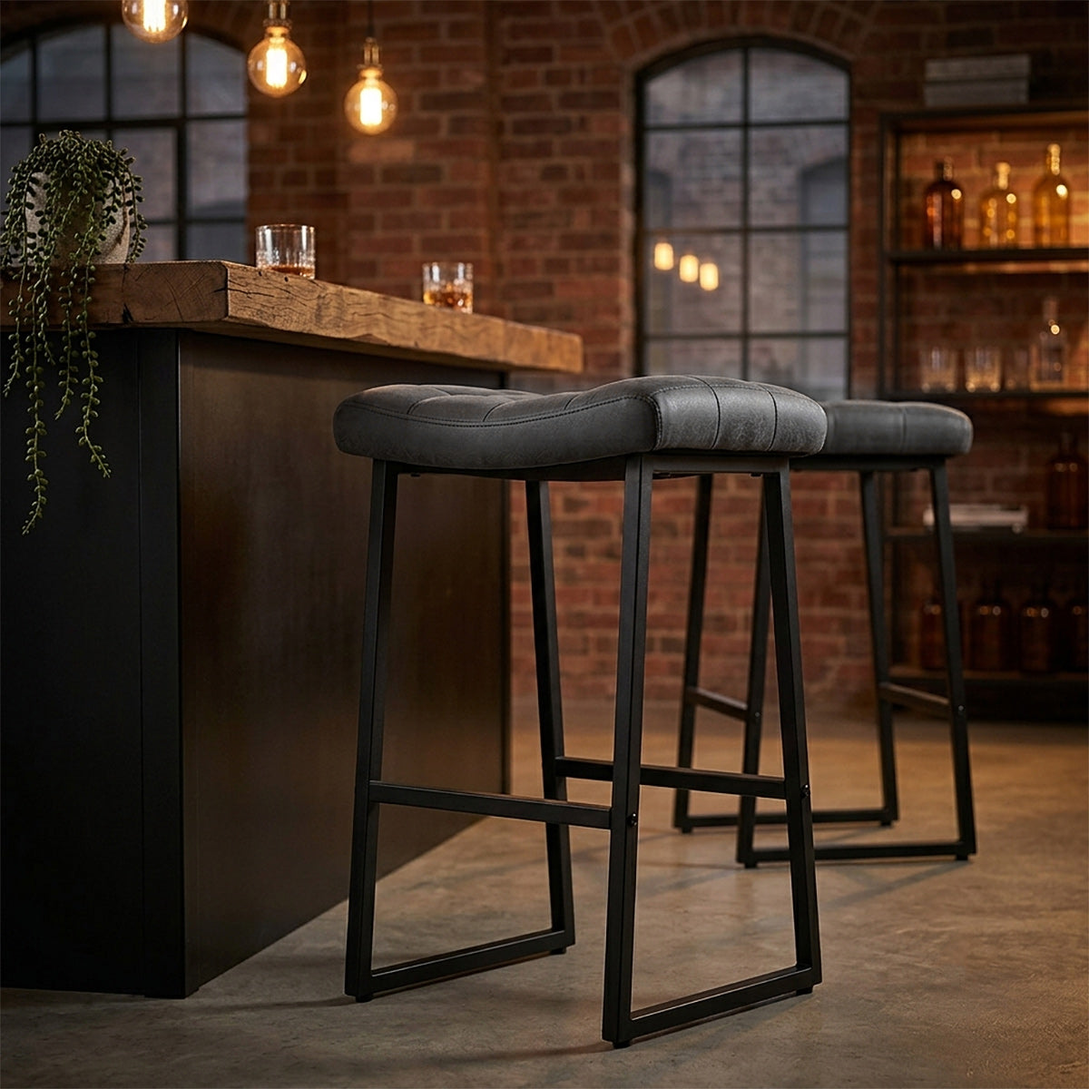 Jago Bar Stool Antique Black