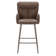 Albany Bar Stool Brown Fabric