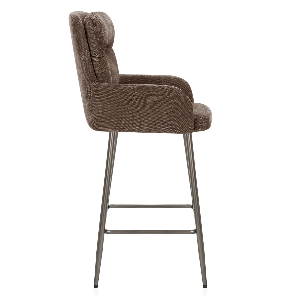 Albany Bar Stool Brown Fabric
