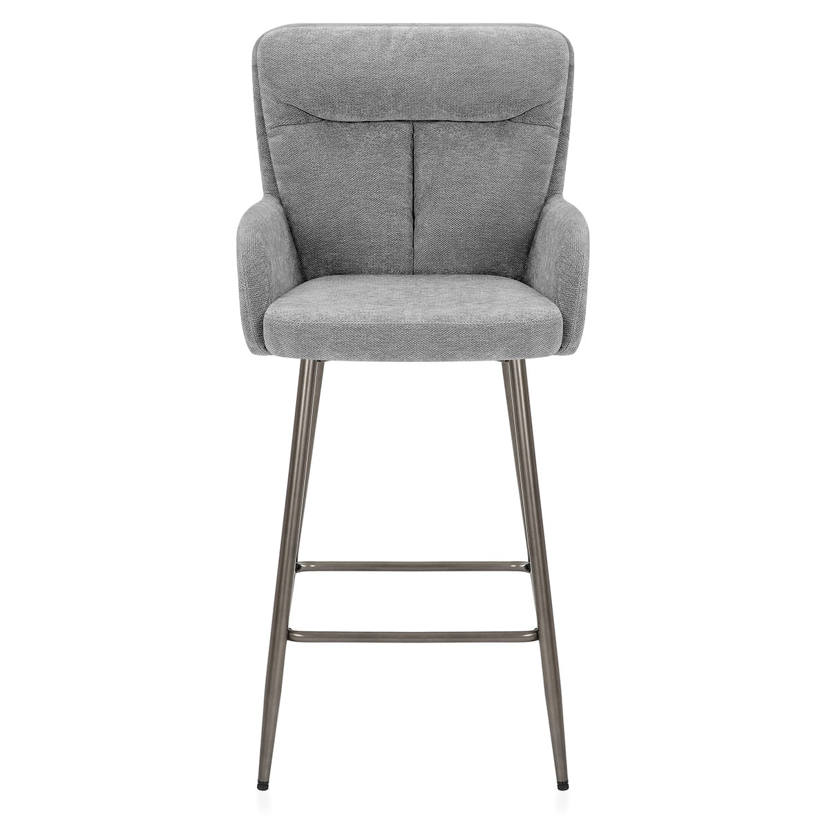 Albany Bar Stool Grey Fabric