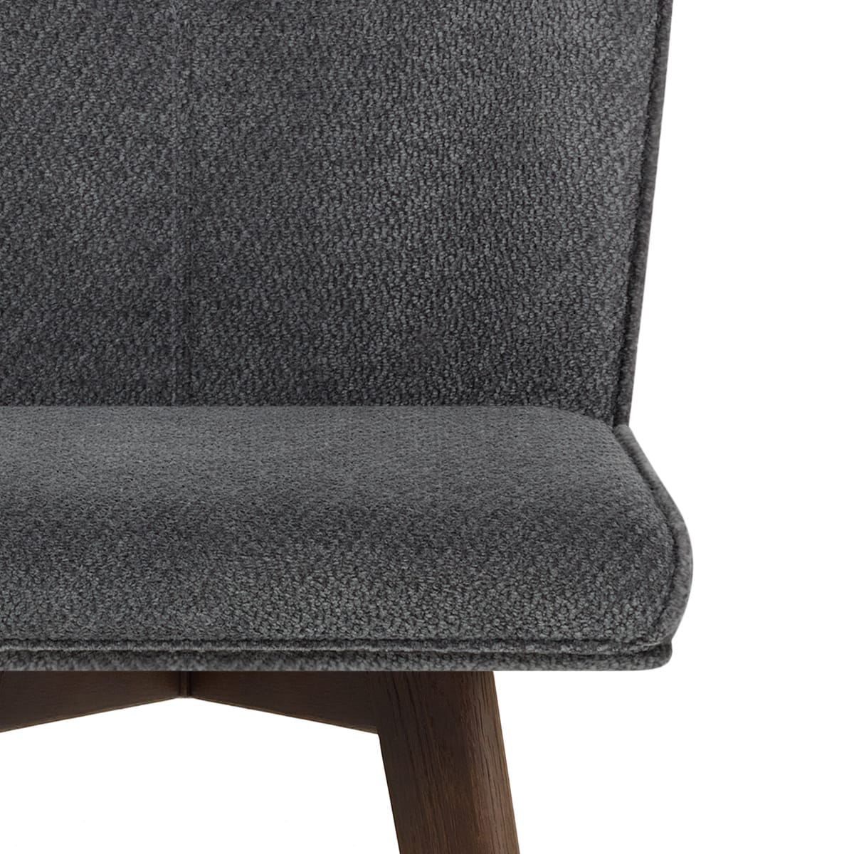 Aldo Dark Oak Bar Stool Charcoal Fabric