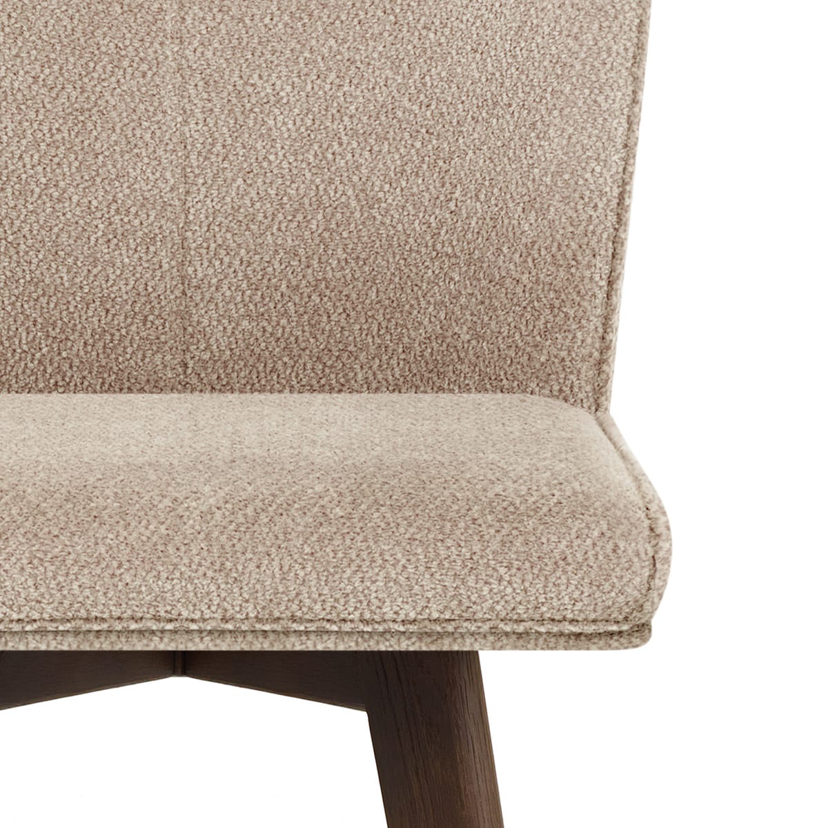 Aldo Dark Oak Bar Stool Tweed Fabric