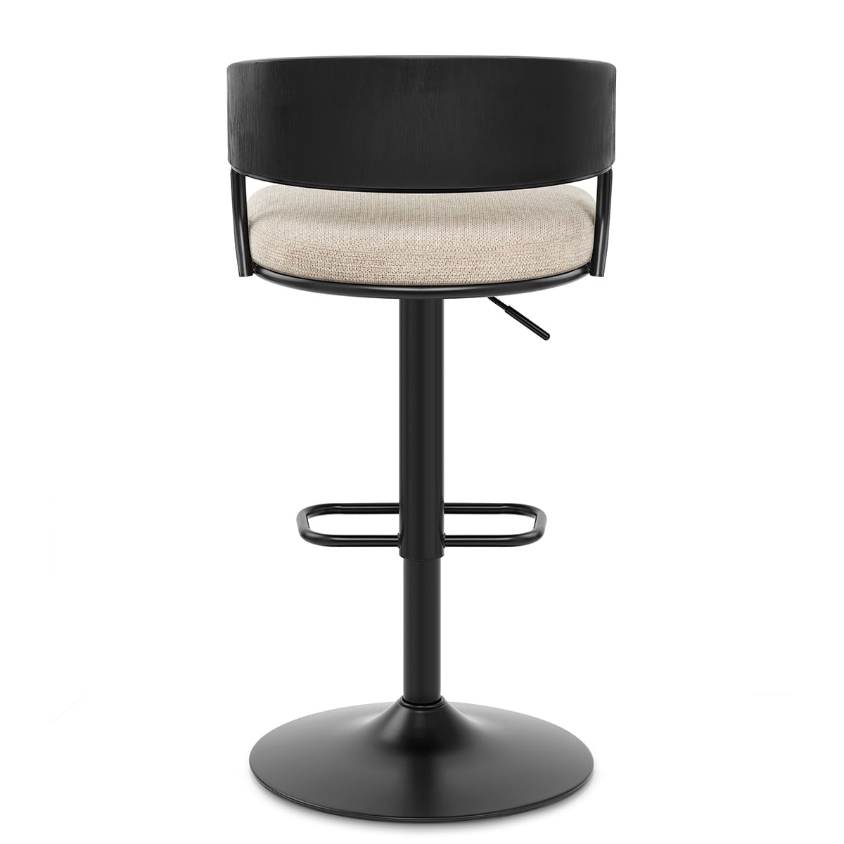 Alexa Bar Stool Beige Fabric