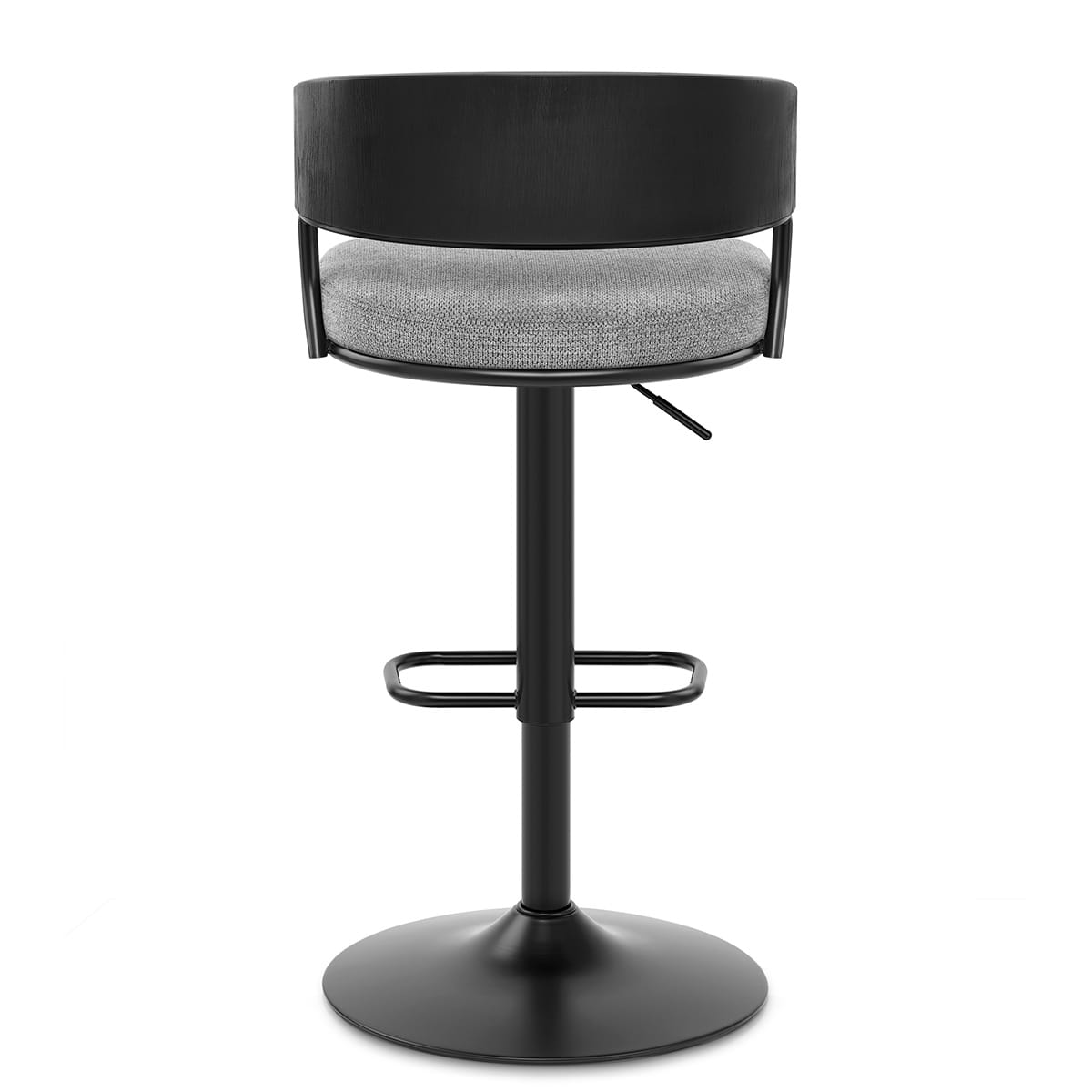 Alexa Bar Stool Grey Fabric