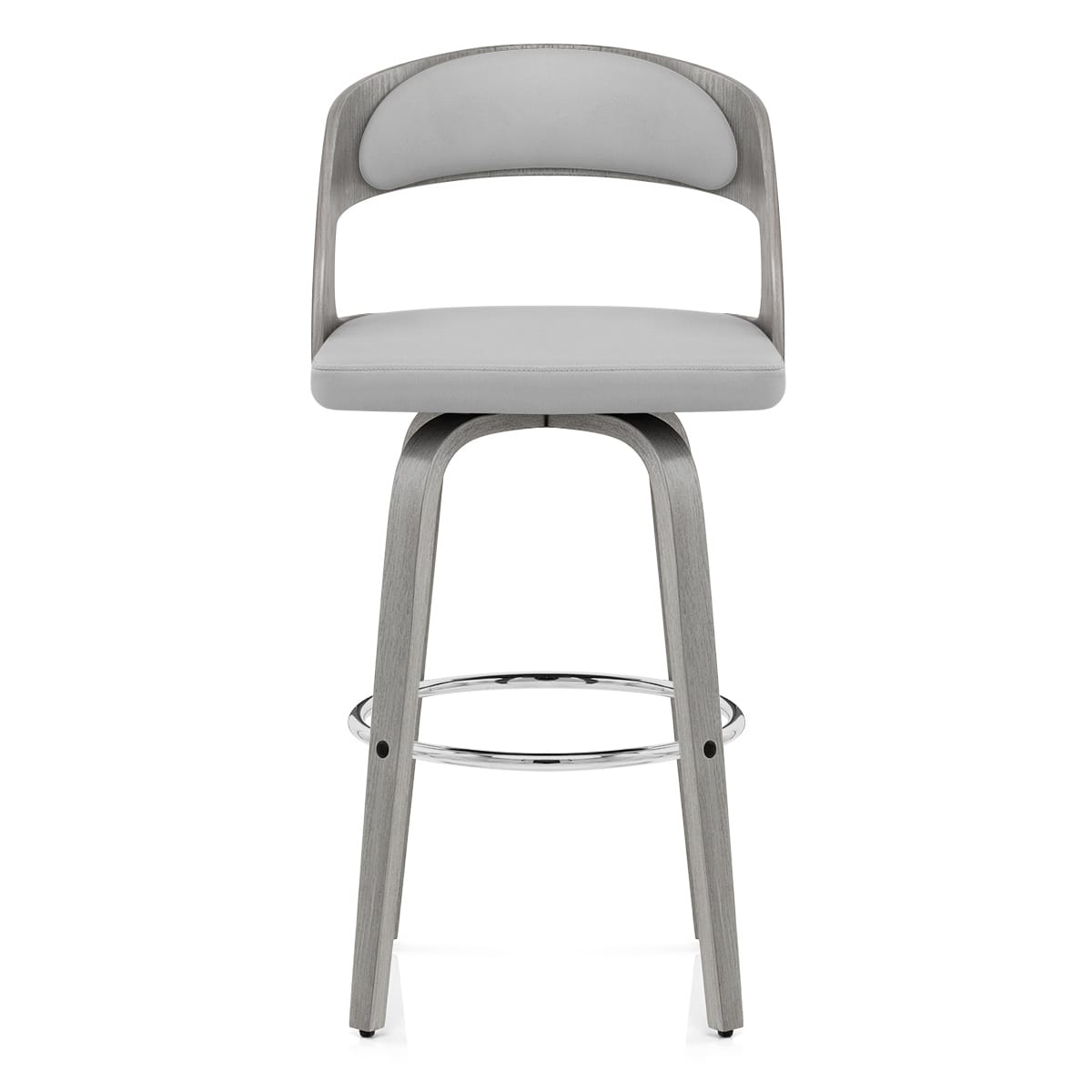 Alicia Grey Wooden Stool
