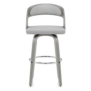 Alicia Grey Wooden Stool