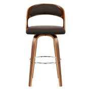 Alicia Walnut Bar Stool Brown