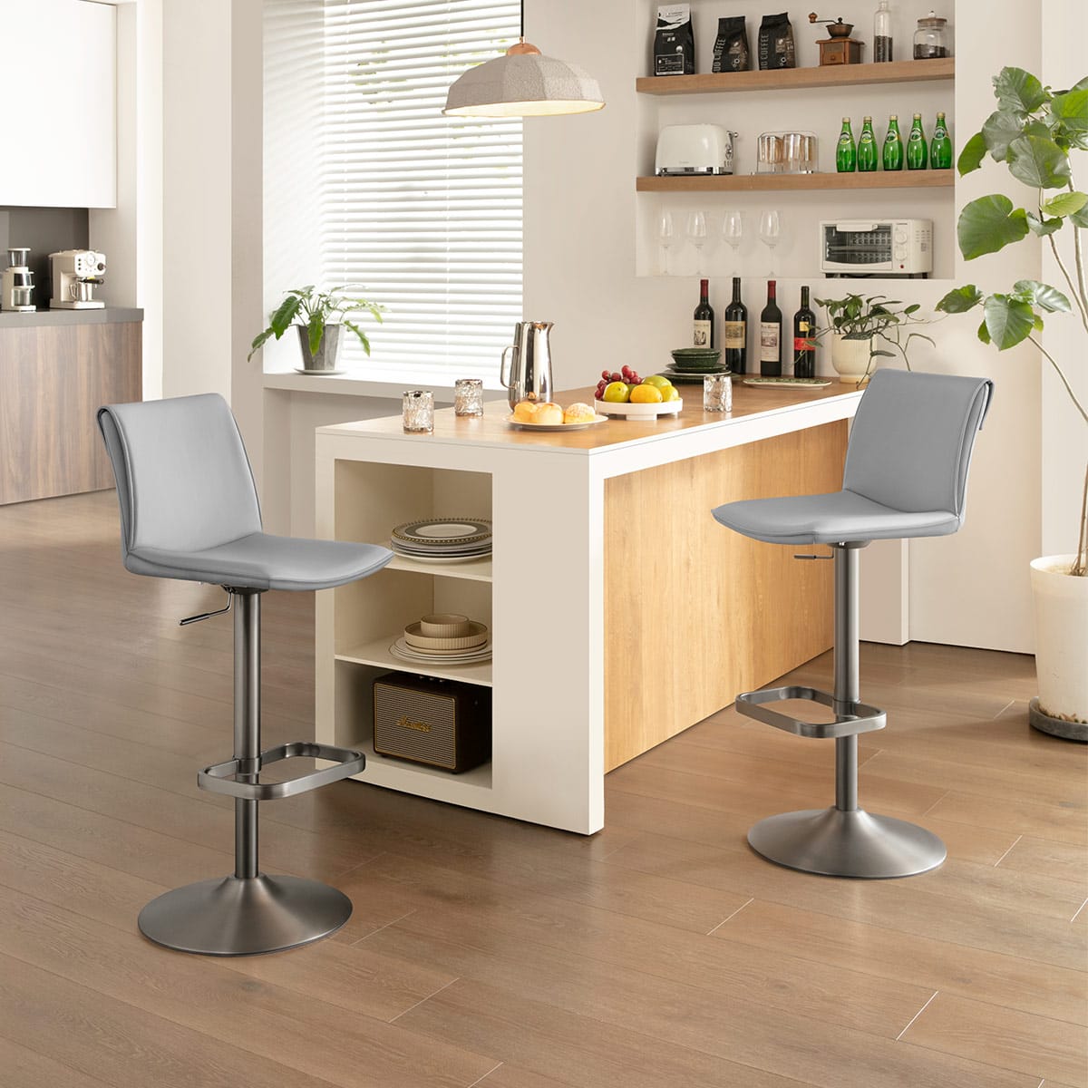 Alto Bar Stool Light Grey