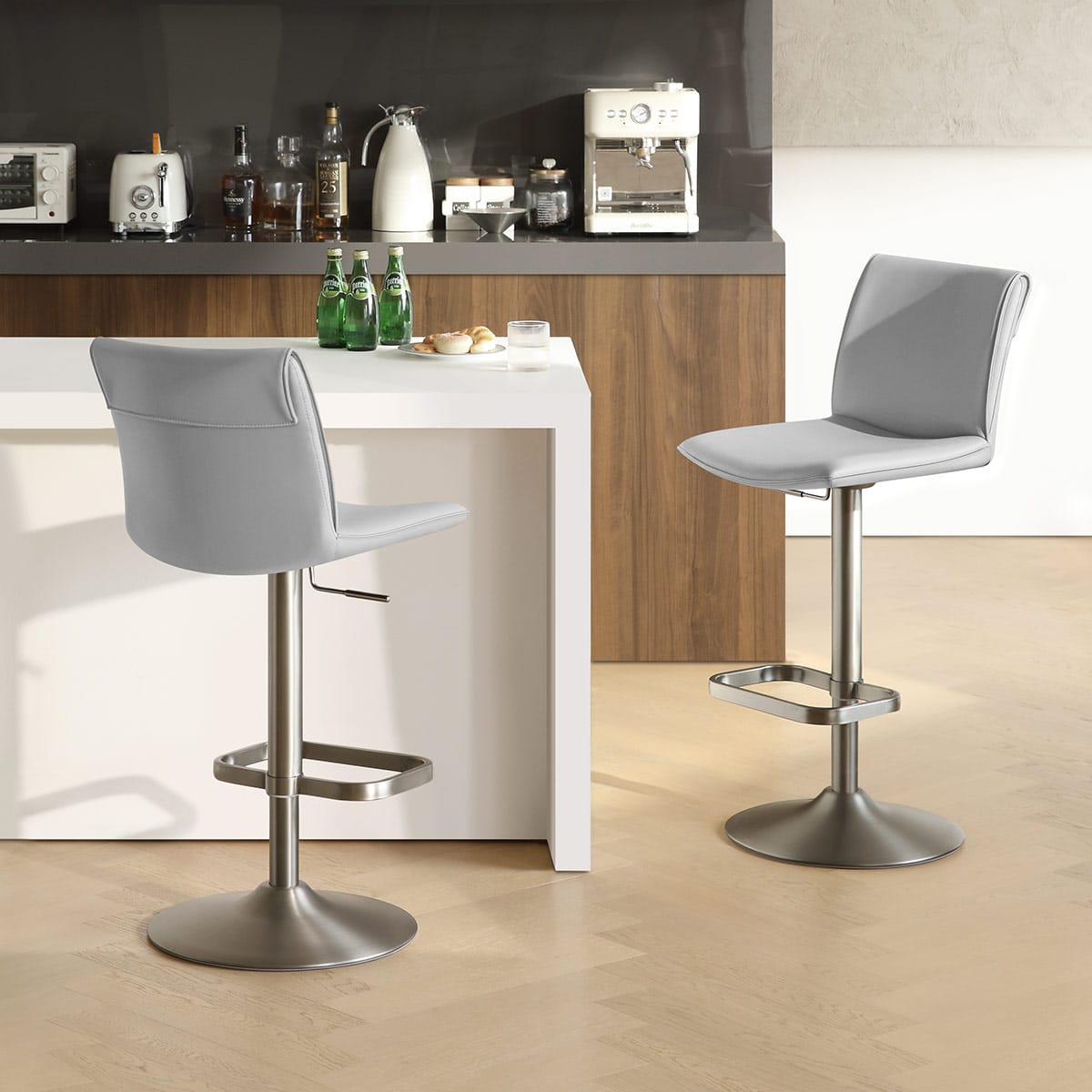 Alto Bar Stool Light Grey
