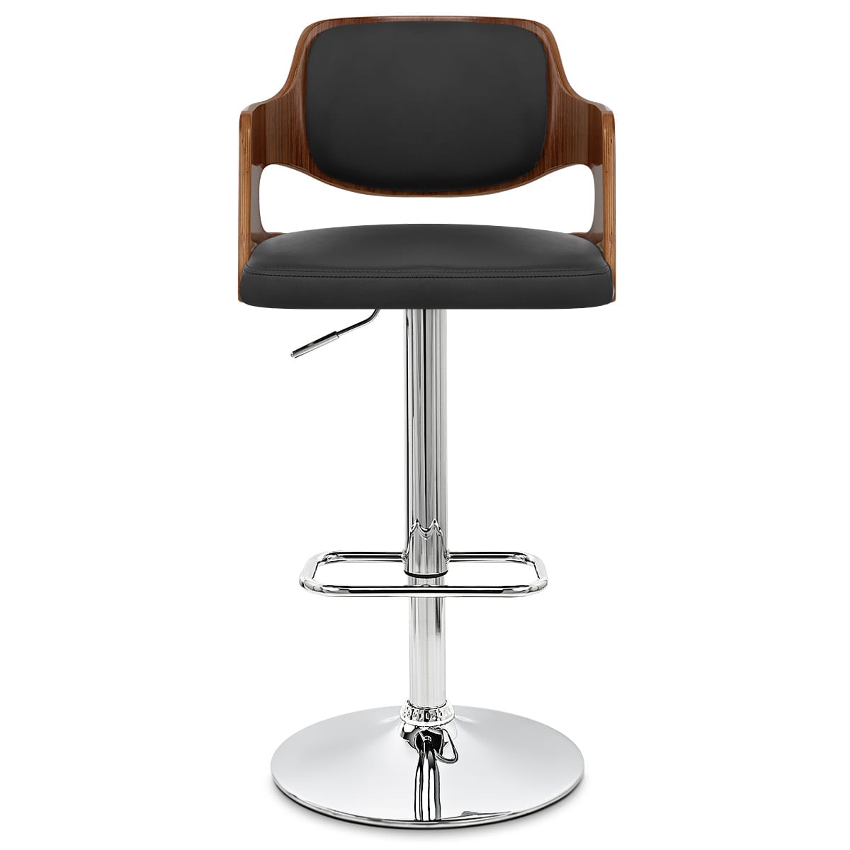 Amazon Walnut Bar Stool Black