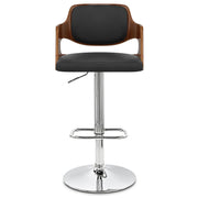 Amazon Walnut Bar Stool Black