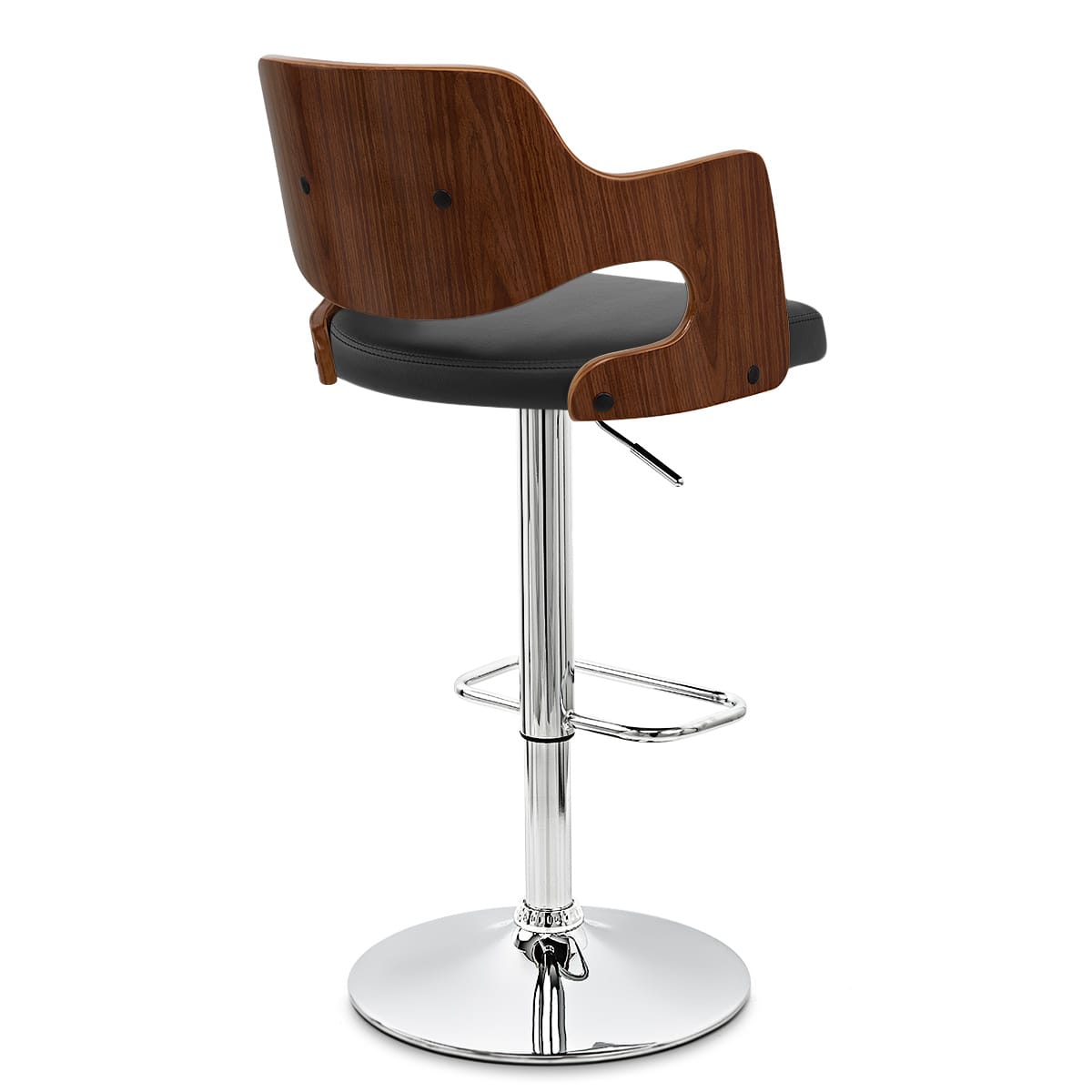 Amazon Walnut Bar Stool Black