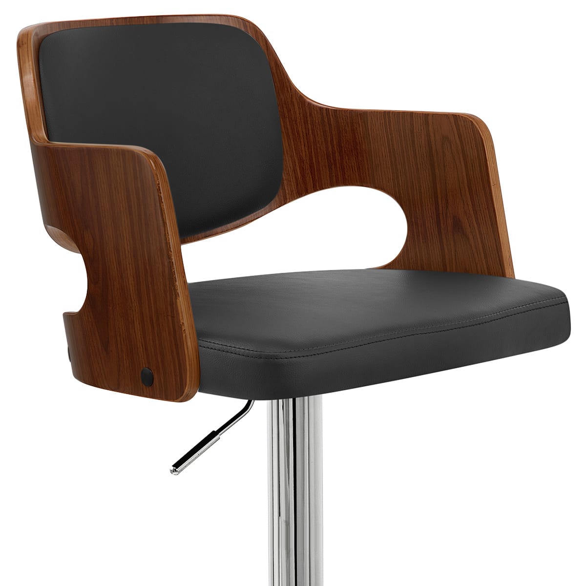 Amazon Walnut Bar Stool Black