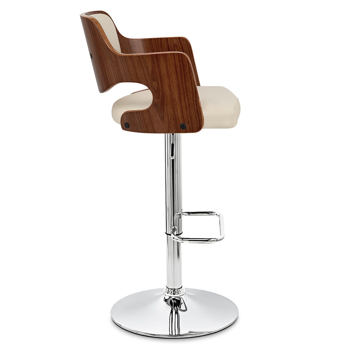 Amazon Walnut Bar Stool Cream