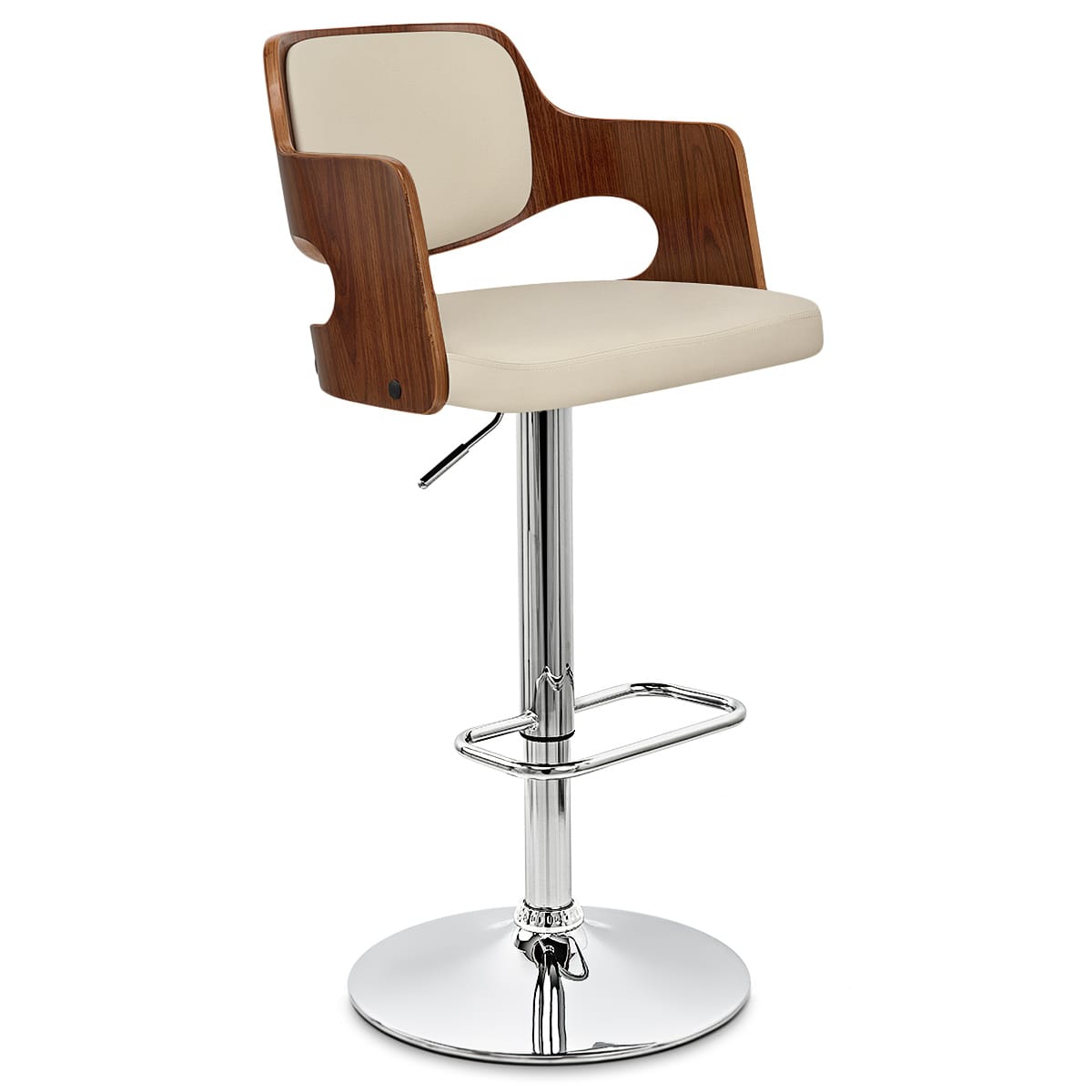 Amazon Walnut Bar Stool Cream