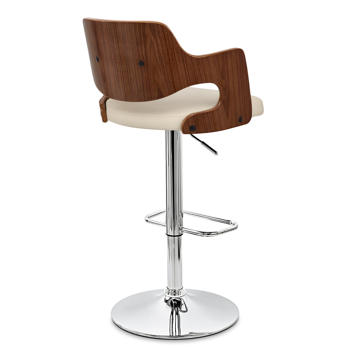 Amazon Walnut Bar Stool Cream