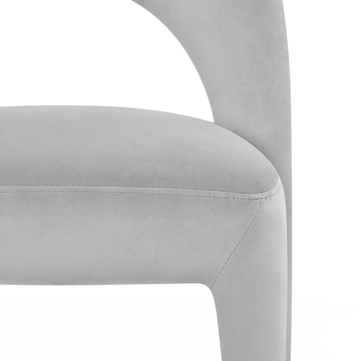 Amore Chair Grey Velvet
