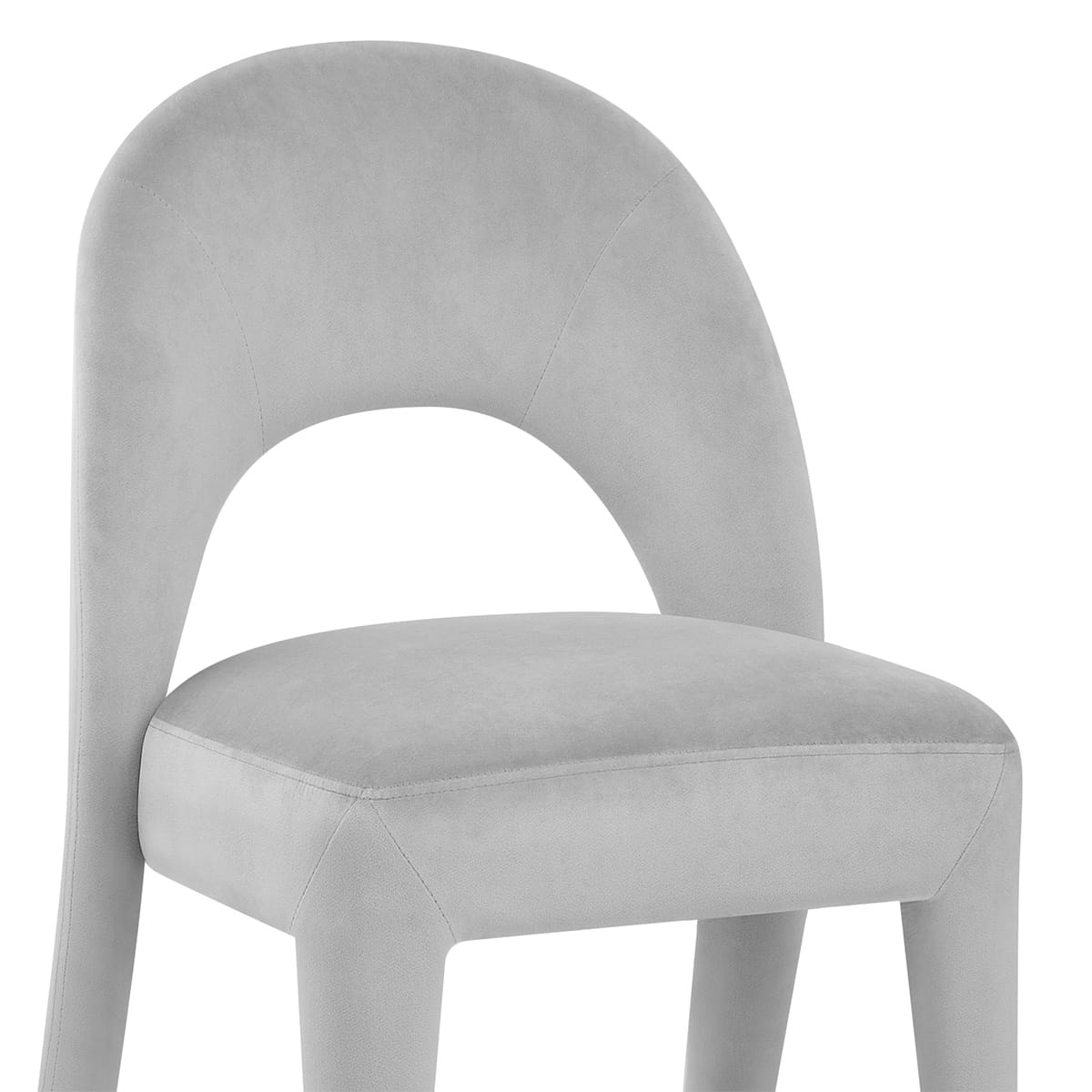Amore Chair Grey Velvet
