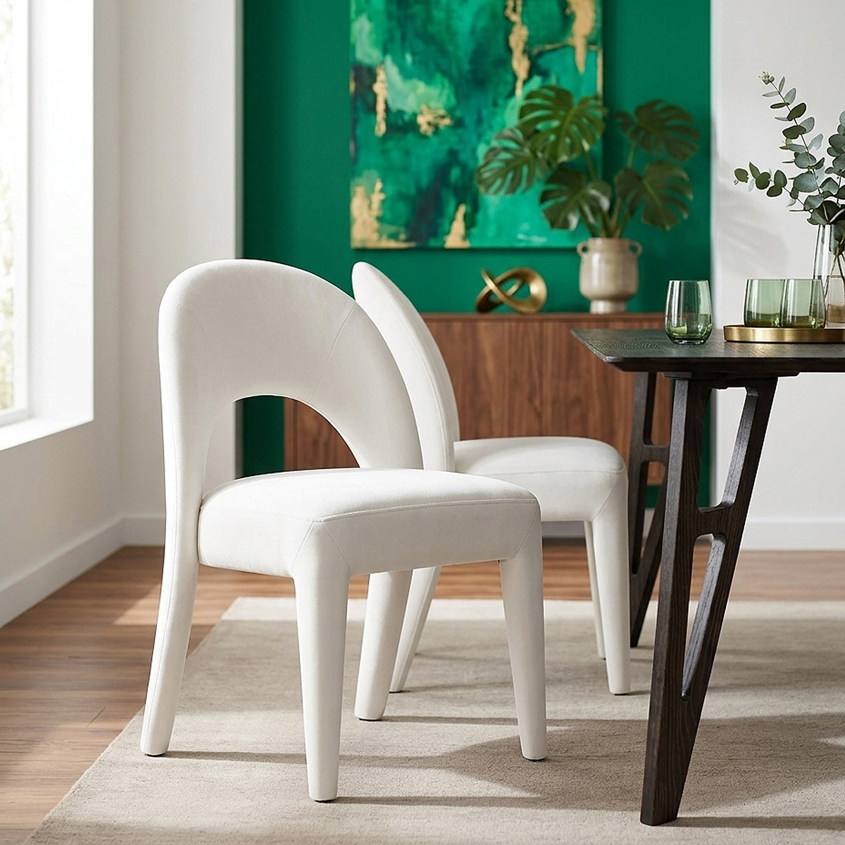 Amore Chair Ivory Velvet