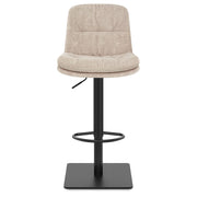 Angelo Bar Stool Beige Fabric