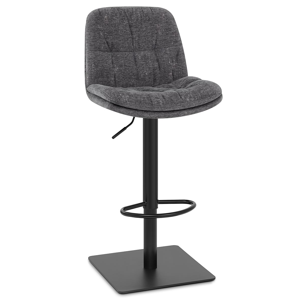 Angelo Bar Stool Charcoal Fabric