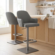 Antonia Graphite Stool Dark Grey
