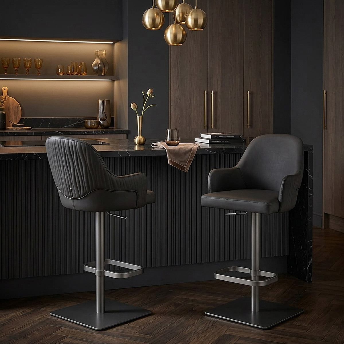 Antonia Graphite Stool Black