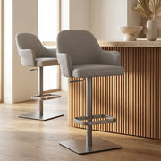 Antonia Graphite Stool Light Grey