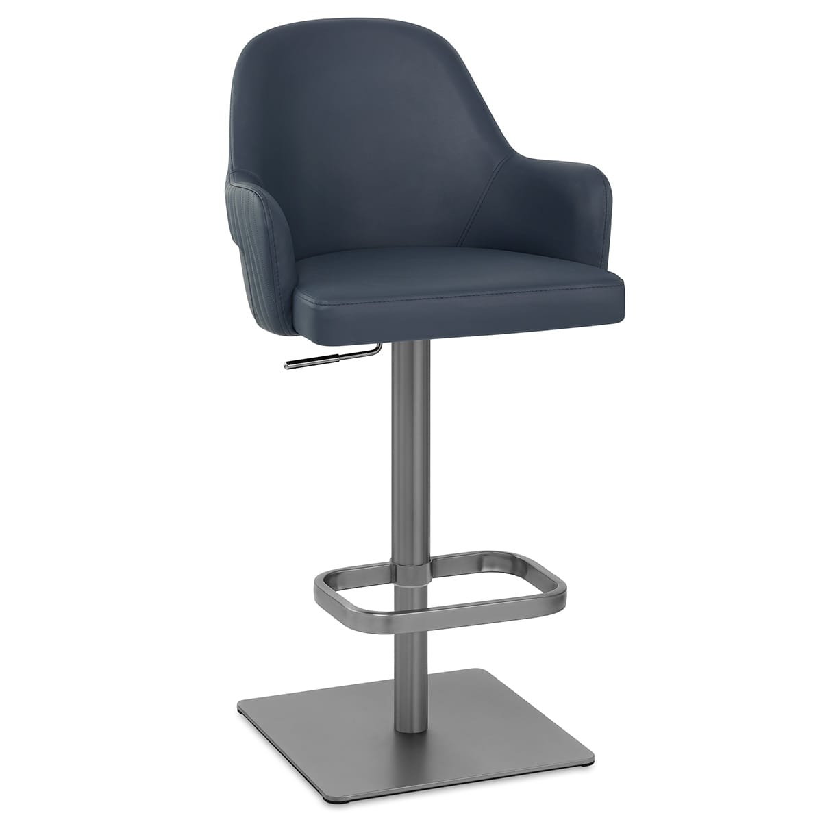 Antonia Graphite Stool Navy Blue