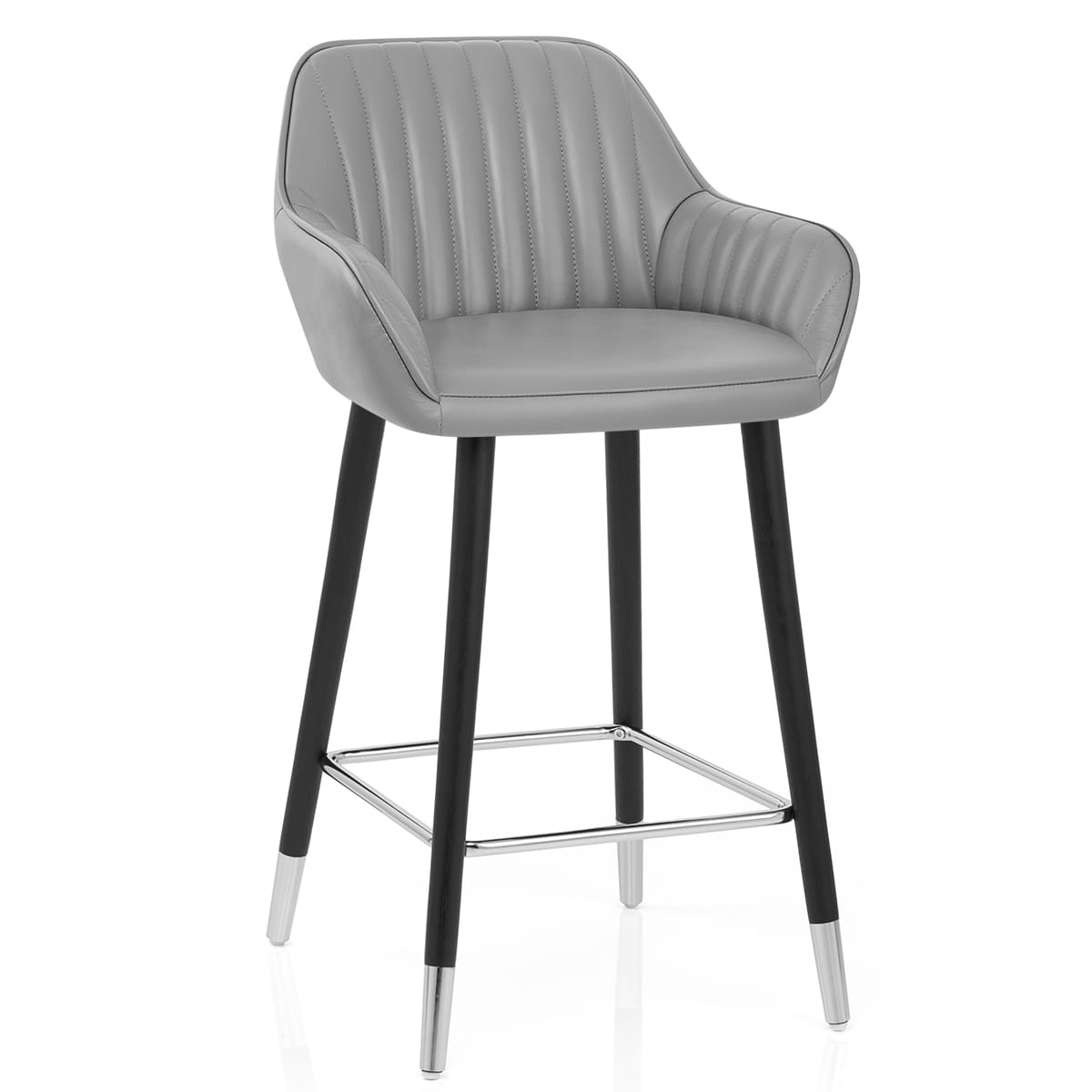 Apres Grande Stool Real Leather Grey